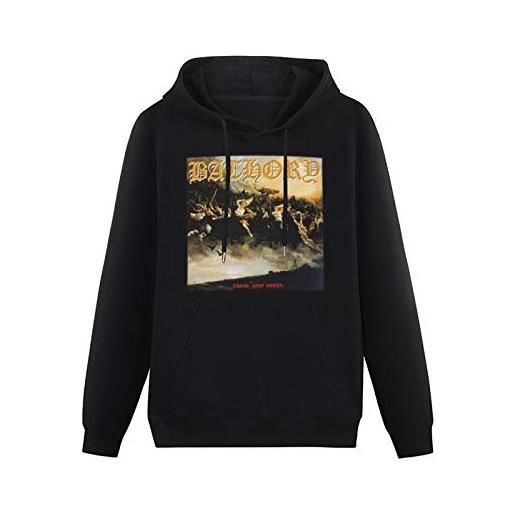 ujff lightweight hoodie with bathory 'blood fire death' cotton blend sweatshirts xxl