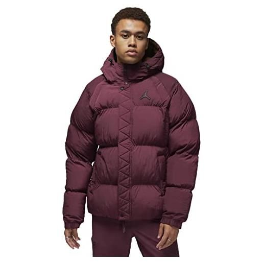Nike giacca invernale da uomo - m j ess puffer jacket - rosso bordeaux