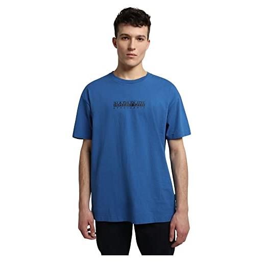 NAPAPIJRI napapjiri s-box ss 3 t-shirt, blu marine, xxl uomo