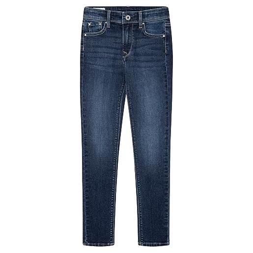 Pepe Jeans pixlette high, jeans bambine e ragazze, blu (jeans), 10 anni