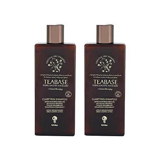 TECNA shampoo detergente professionale duo pack 2 x 250 ml tecna the spa teabase aromatherapy clarifying shampoo 500ml promozione spedizione gratuita