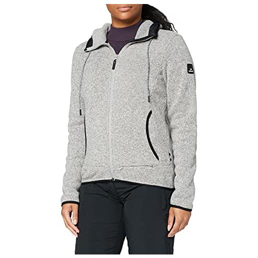 Eider mission hoodie 3 w - pile da donna, donna, eiv4873, grigio - misty grey, x-large