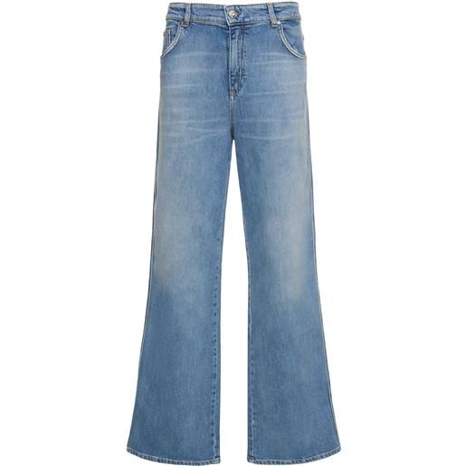 BLUMARINE jeans larghi in denim
