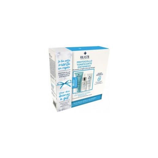 Rilastil hydrotenseur cofanetto natale gel detergente + siero antirughe + crema antirughe
