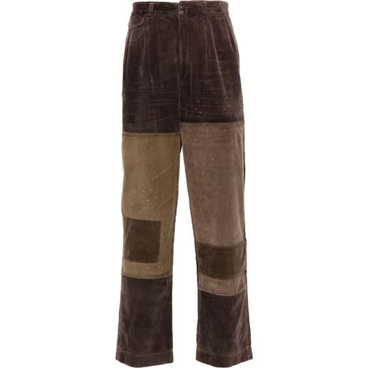 Polo Ralph Lauren pantaloni a coste whitman dritti - marrone
