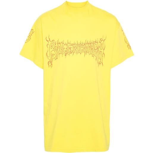 Balenciaga t-shirt darkwave - giallo