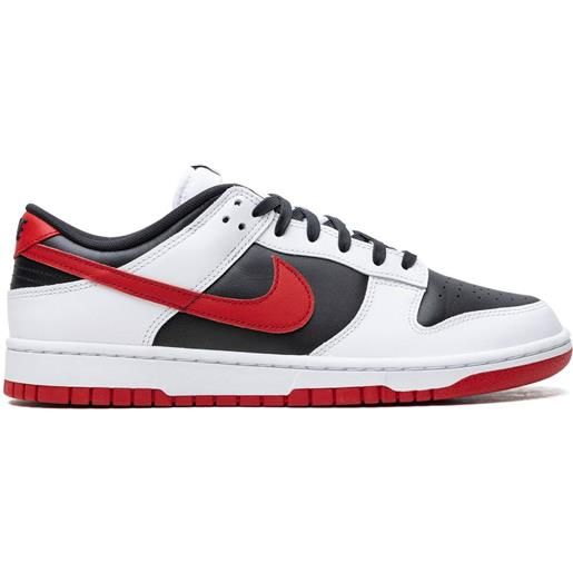 Nike sneakers dunk low retro black/university red - bianco