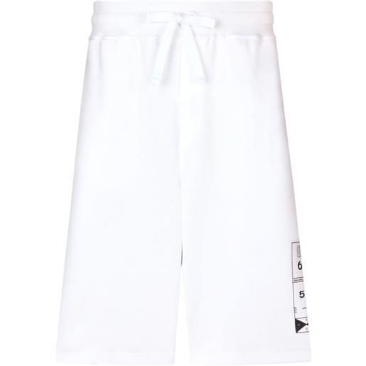 Dolce & Gabbana shorts sportivi con stampa - bianco