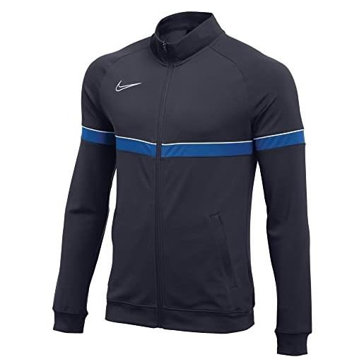 Nike dri-fit academy 21 - giacca sportiva, unisex bambini, bianco/nero, s (128-137 cm)
