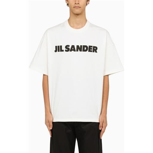 Jil Sander t-shirt ampia bianca con logo