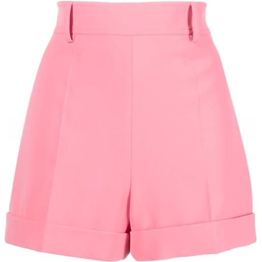 Moschino shorts a vita alta - rosa