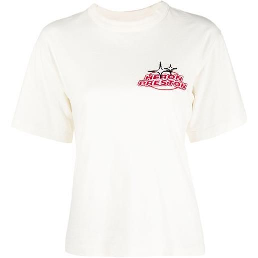 Heron Preston t-shirt con ricamo - bianco