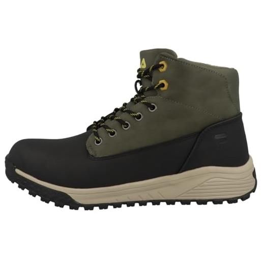 Fila lance xxi, hiking, winter boots donna, nero/verde (black-olive night), 45 eu