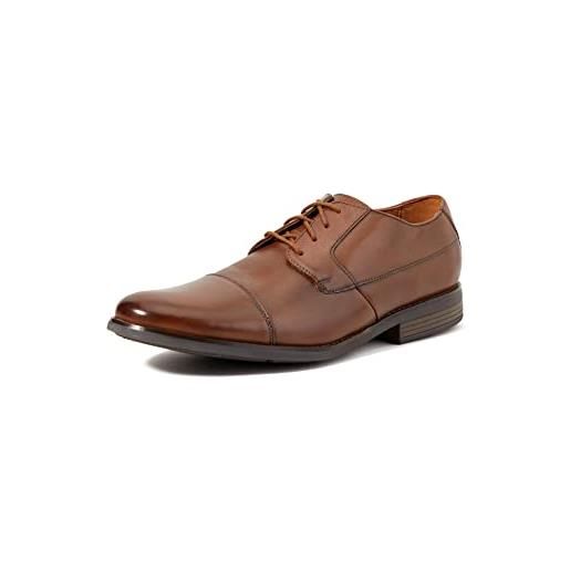 Clarks becken cap, scarpe stringate uomo, marrone (tan leather-), 40 eu