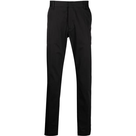 Emporio Armani pantaloni slim con vita elasticizzata - nero