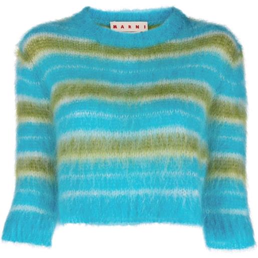 Marni maglione a righe - blu