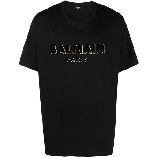 Balmain t-shirt con logo - nero