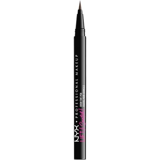 Nyx Professional MakeUp lift & snatch!Brow tint pen matita sopracciglia 06 ash brown
