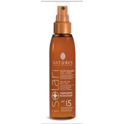 Nature's bios line Nature's i solari olio solare viso corpo spf 15 150 ml