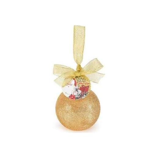 Erboristeria I Girasoli pallina natalizia glitterata oro contenente gel doccia profumato