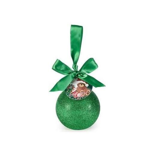 Erboristeria I Girasoli pallina natalizia glitterata verde contenente gel doccia profumato
