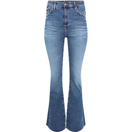 AG Jeans jeans svasati farrah con applicazione - blu
