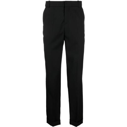 Balmain pantaloni sartoriali con pieghe - nero