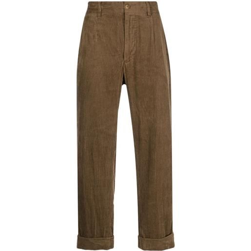 Engineered Garments pantaloni a coste andover - marrone