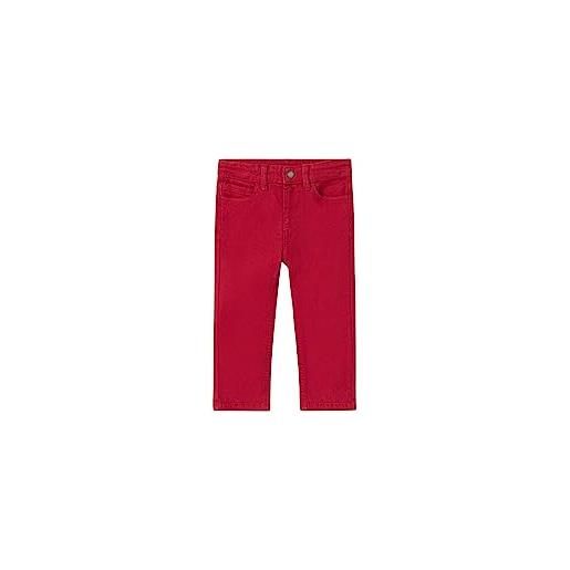 Mayoral pantalone 5t slim fit basic per bimbo rosso 24 mesi (92cm)