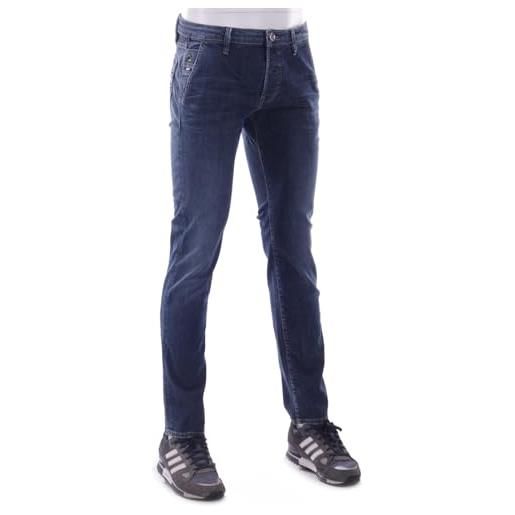 Gas jeans uomo albert sp. Slim 351278 ww82 blue denim comfort 12 oz (w32/l32)