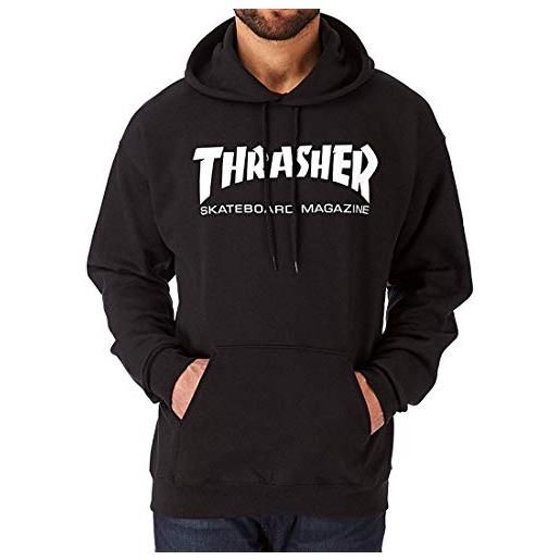 Thrasher men's skate mag pullover long sleeve hoodie gray m