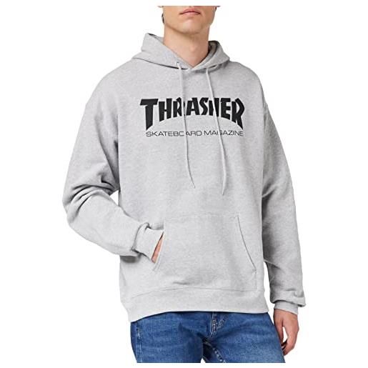 Thrasher men's skate mag pullover long sleeve hoodie gray m