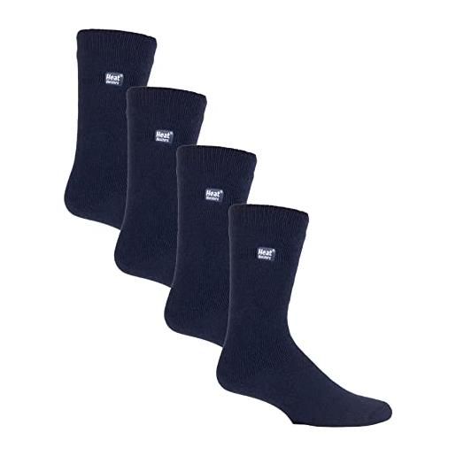 HEAT HOLDERS ultra lite - 4 paia di calzini termici da uomo, confezione multipla, ultra sottili, calzini caldi per calzini invernali, marina militare, 6-11