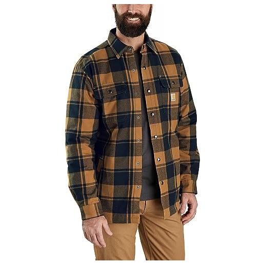Carhartt flannel relaxed fit sherpa - maglietta, colore: rosso, l