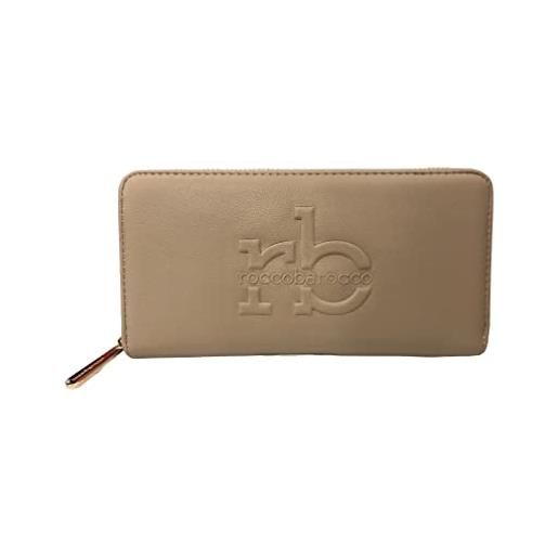 ROCCO BAROCCO portafoglio donna con zip - lady wallet wtih zip 19x11 taupe