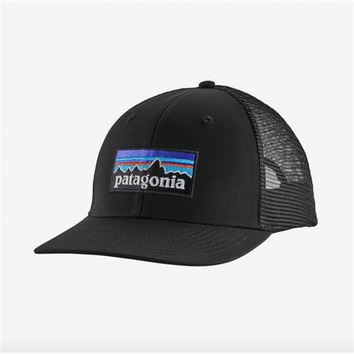 PATAGONIA cappello p-6 logo trucker uomo nero