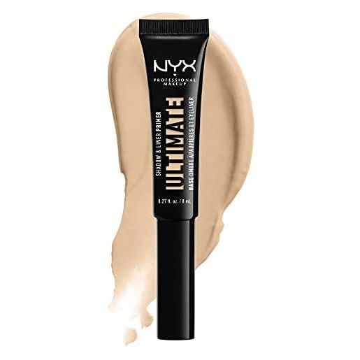 Nyx professional makeup ultimate shadow and liner primer, infuso di vitamina e, vegano, medium