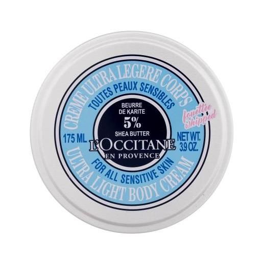 L'Occitane shea butter ultra light crema corpo leggera 175 ml per donna