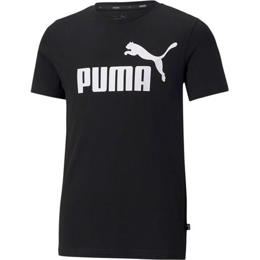 Puma t-shirts essentials logo black da bambino