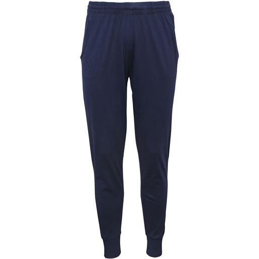 Kappa pantalone logo zippo slim blu