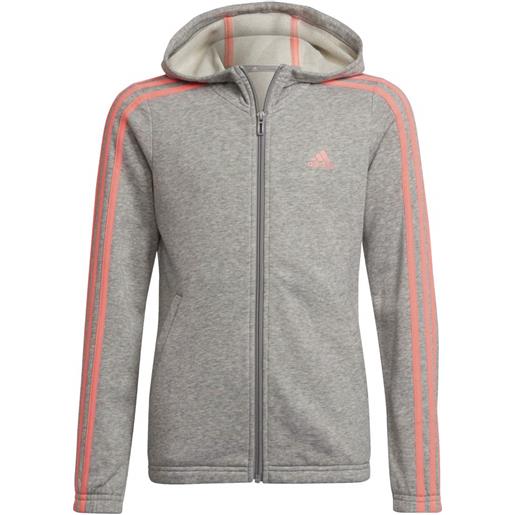 Adidas girls essentials 3s full-zip hoodie