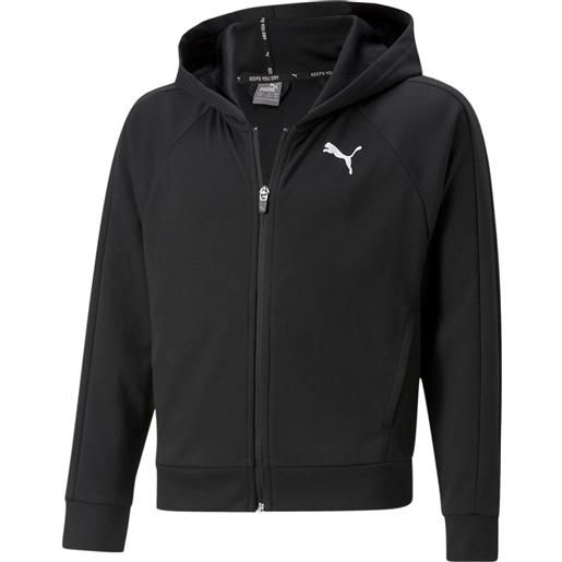 Puma modern sports full-zip hoodie nera da ragazza