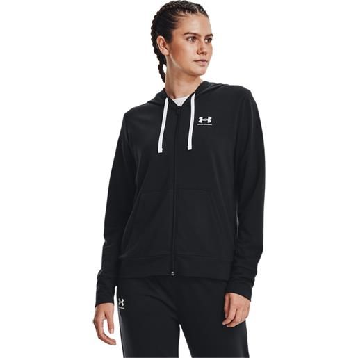 Under Armour felpa rival terry fz black