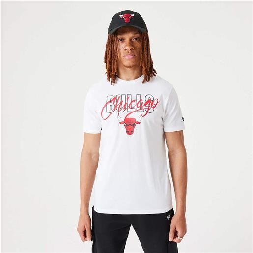 New Era t-shirt chicago bulls nba script bianca