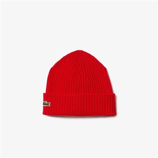 Lacoste berretto in lana rosso