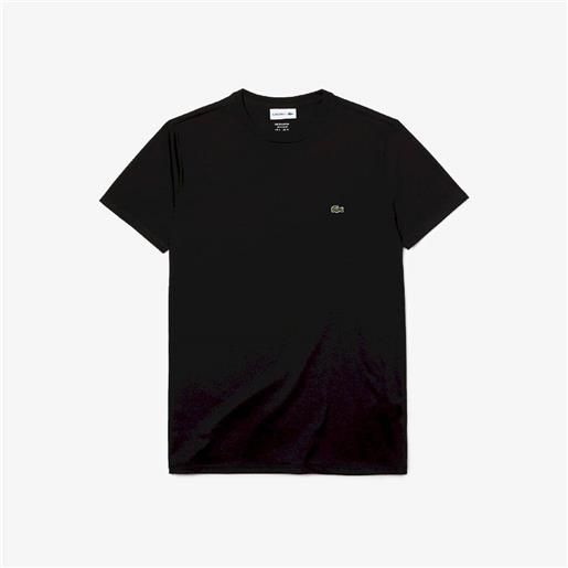 Lacoste t-shirt in cotone pima nera