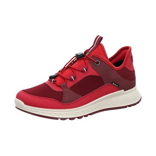 ECCO exostride w low gtx tex, scarpe sportive outdoor, donna, rosso (chili red/morillo), 41 eu