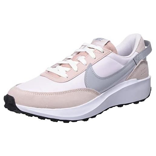 Nike waffle debut, sneaker donna, pink oxford wolf grey pearl pink white, 42.5 eu