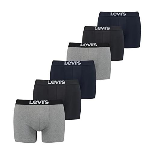Levi's boxer, biancheria intima uomo, nero/navy/grigio, xl
