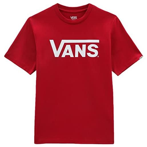 Vans classic t-shirt, cardinal-white, m unisex-bambini